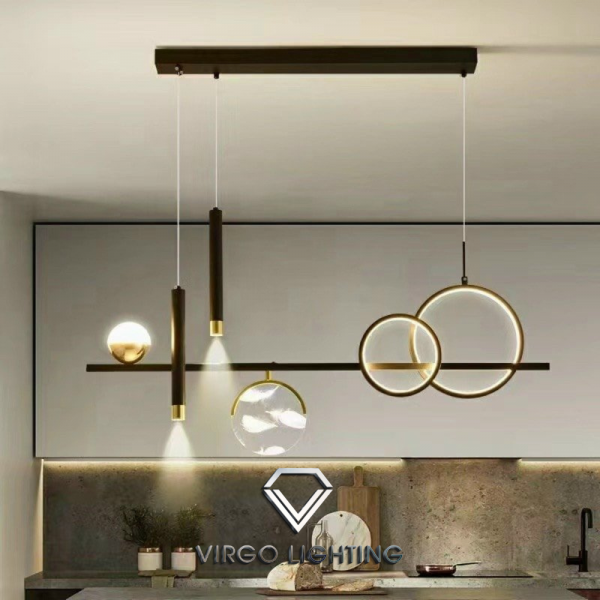 Đèn thả sắt hiện đại trang trí phòng bếp DT01